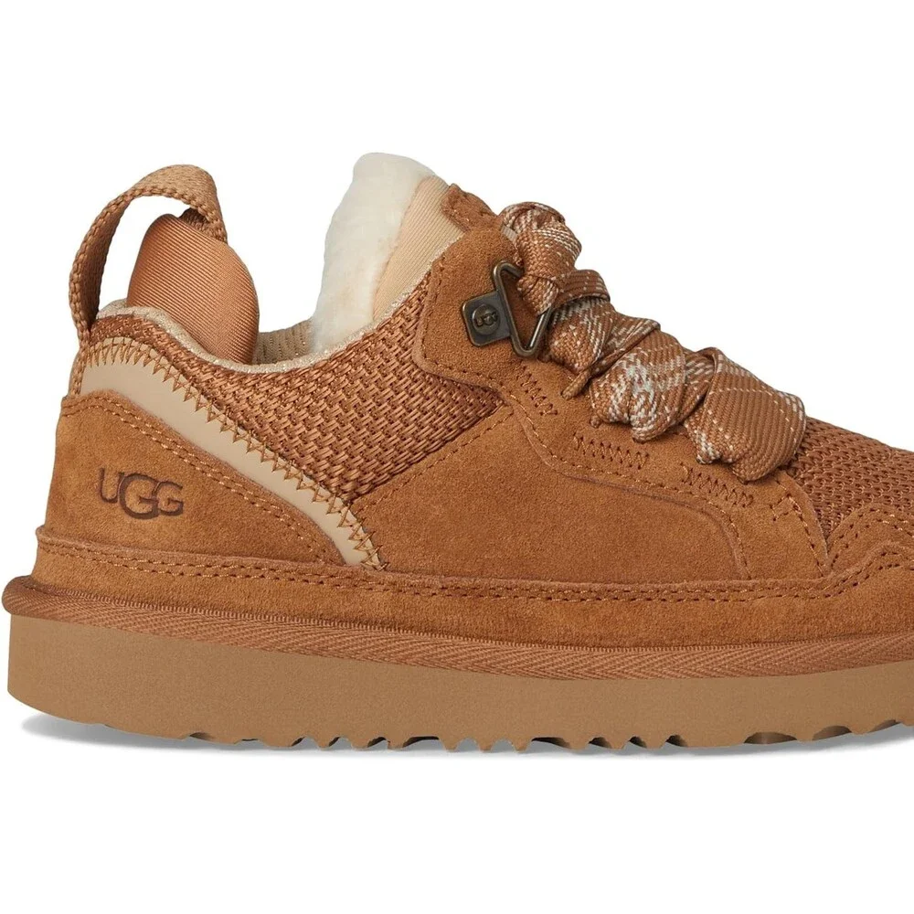 UGG Lowmel Sneakers Kids US 6 Chestnut Cow Suede Lace Up Comfort Shoes RHS5943 - Picture 11 of 14